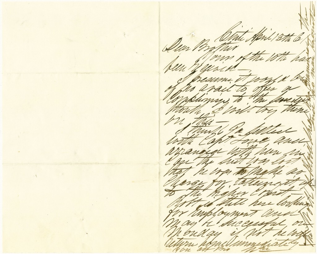 Letter William L. Patterson to Robert Patterson from Cincinnati