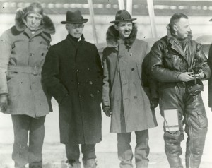 Al Johnson, Orville Wright, L. L. Custer, and John Macready, 1924