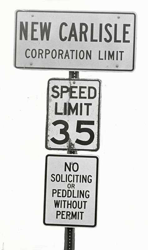 Corporation limit sign, 1974