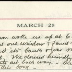 JGC Schenck diary entry, March 25, 1913, Part 1 of 2