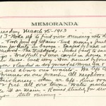 JGC Schenck diary entry, March 25, 1913, Part 2 of 2