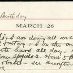 JGC Schenck diary entry, March 26, 1913, Part 1 of 2