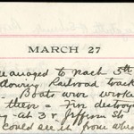 JGC Schenck diary entry, March 27, 1913