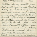 Milton Wright diary entry, March 29, 1913