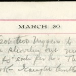 JGC Schenck diary entry, March 30, 1913