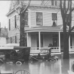 Automobile damaged by the flood (ms128_1-1-28)