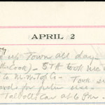 JGC Schenck diary entry, April 2, 1913