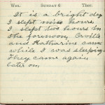 Milton Wright diary entry, April 6, 1913