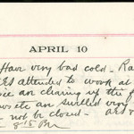 JGC Schenck diary entry, April 10, 1913