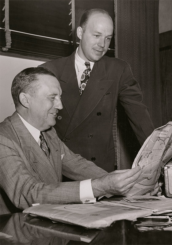Stanley Allyn and Robert Oelman, ca. 1947