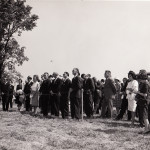 Spectators at the Dayton Campus (now WSU) Groundbreaking, May 31, 1963. (University Archives)