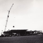 Allyn Hall under construction. (University Archives)