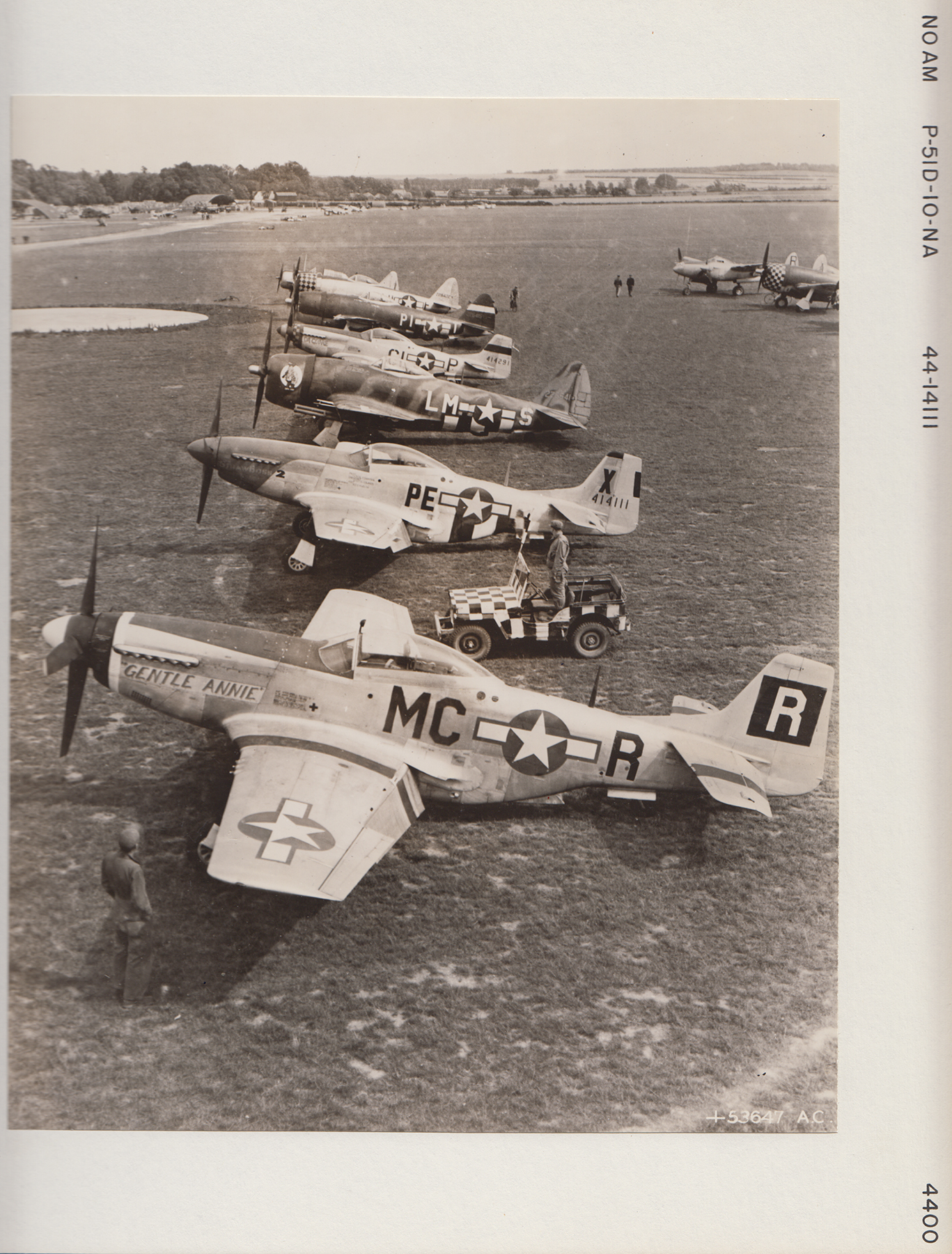 North American P-51D airplanes, undated (MS-344, Box 124, File 2, Identifier # 4400)