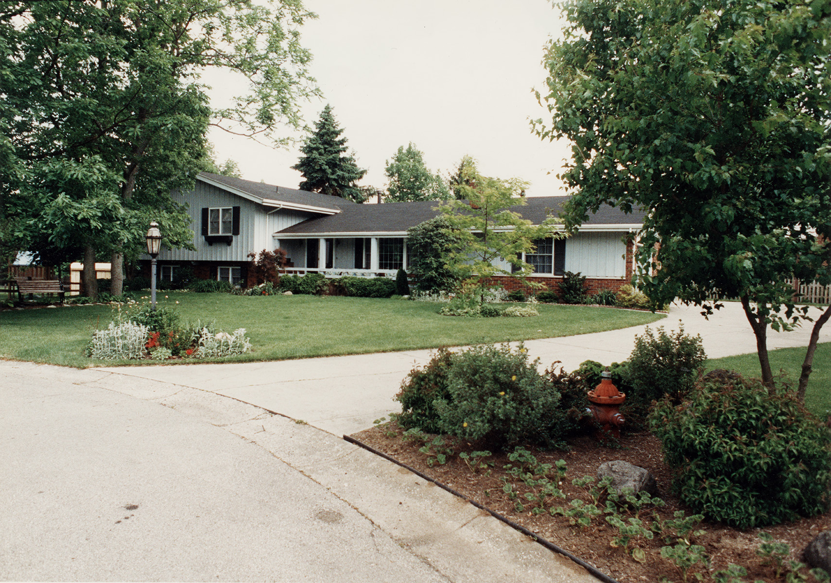 The Donahue residence in Centerville, OH, c. 1990. 