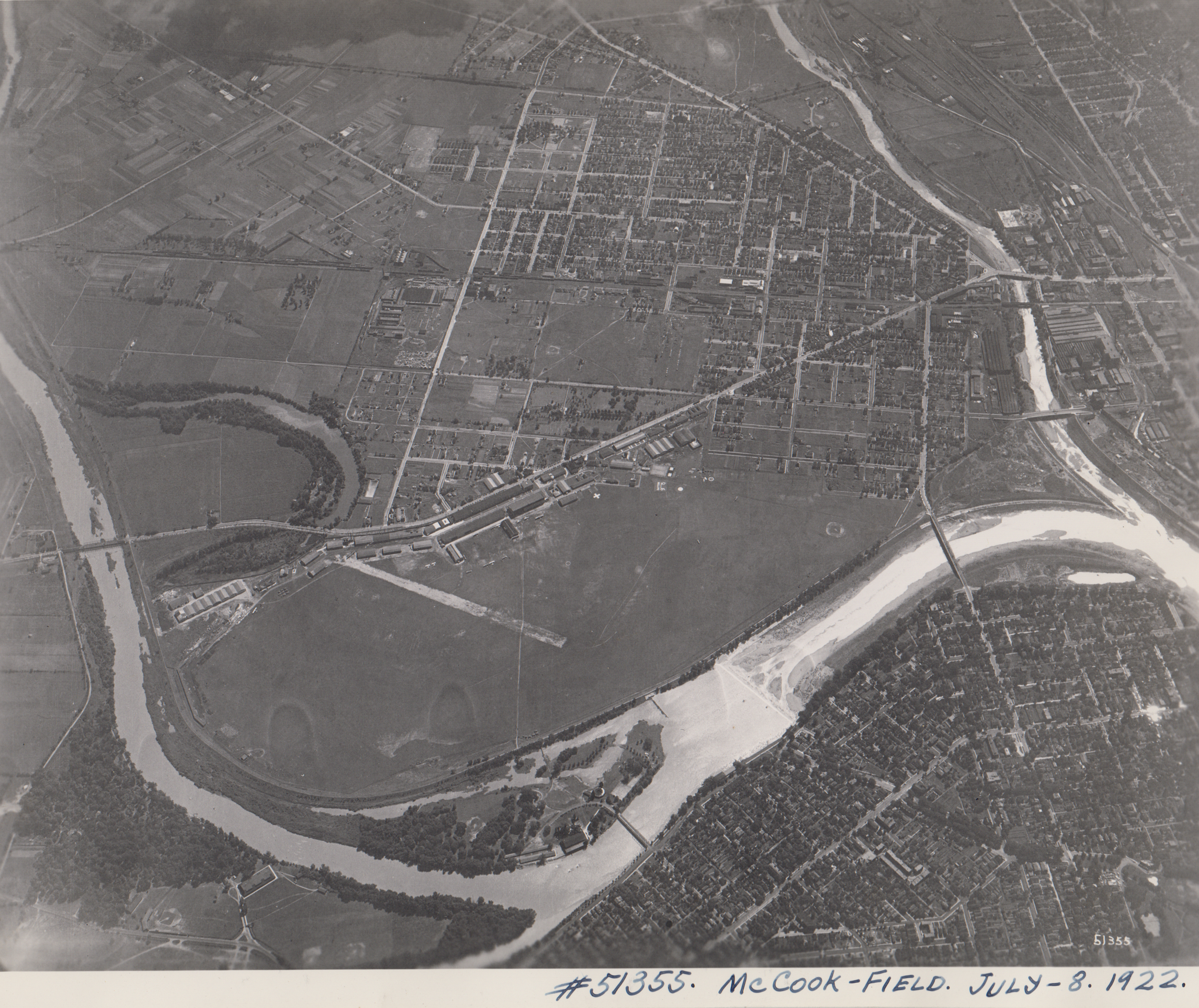 McCook Field, aerial view, 1922