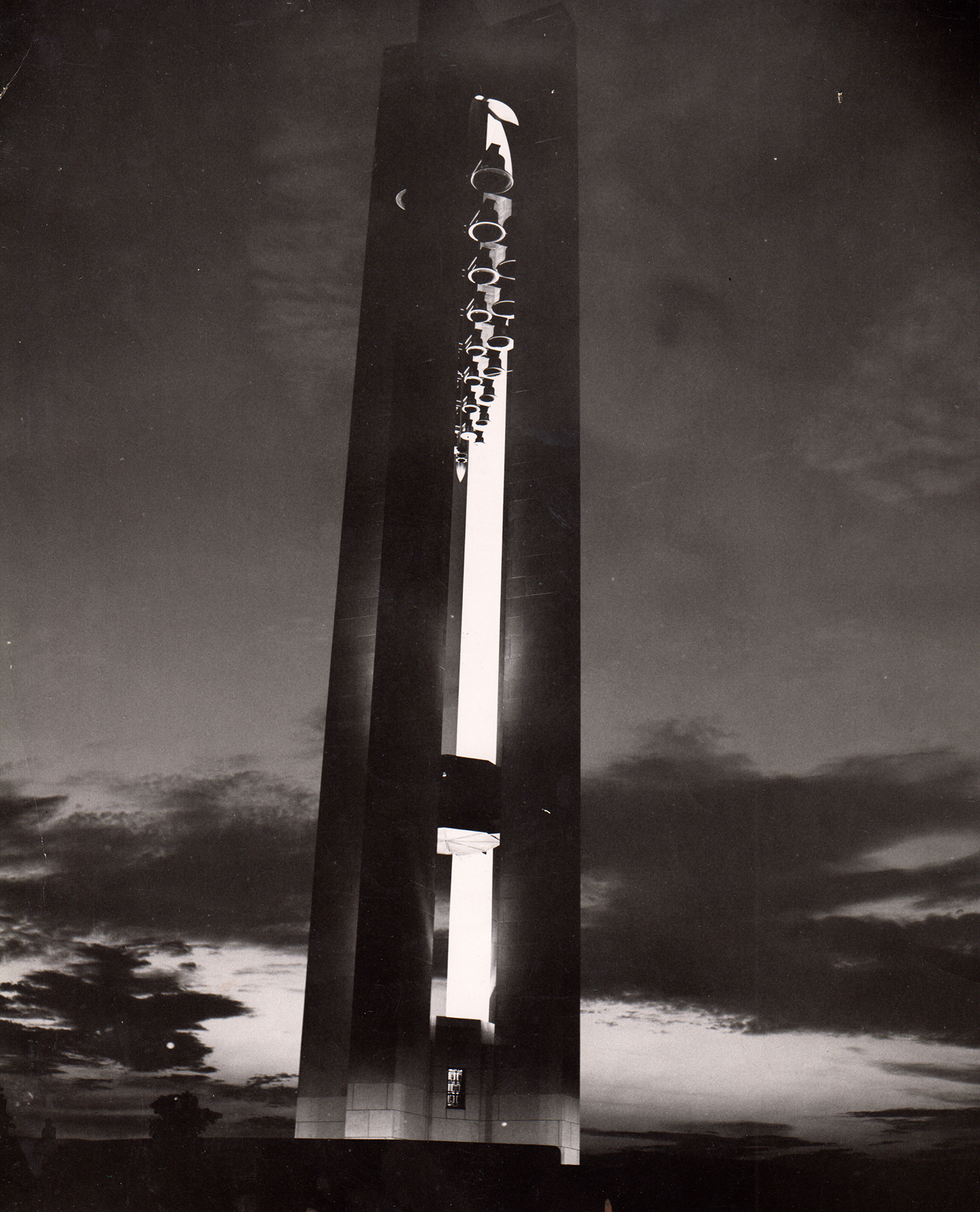 Deeds Carillon at sunset, July 1953