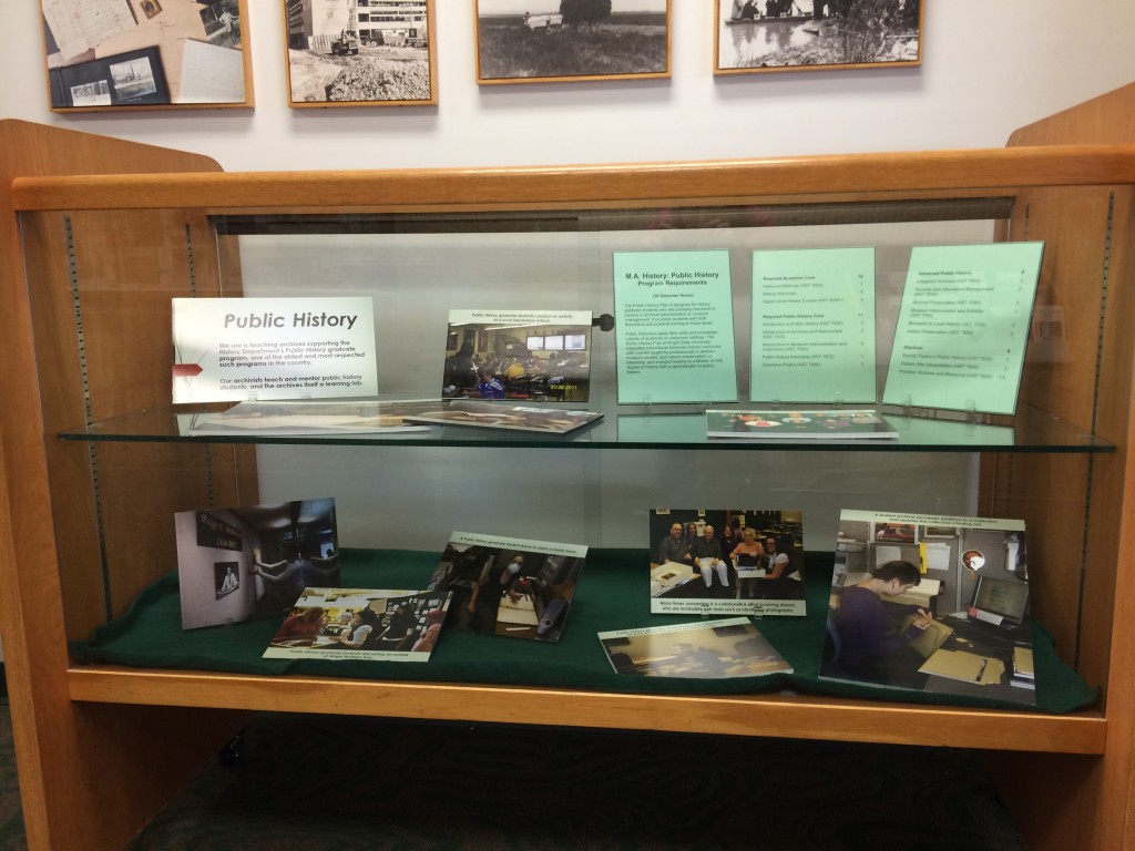 Public History Program exhibit, June 2014