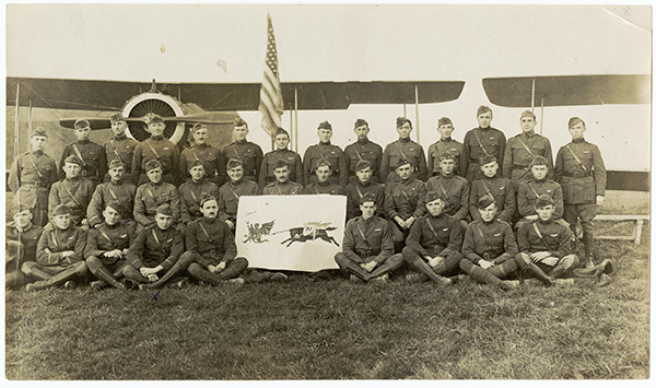 91st Squadron with banner (photo # ms293_01_01)