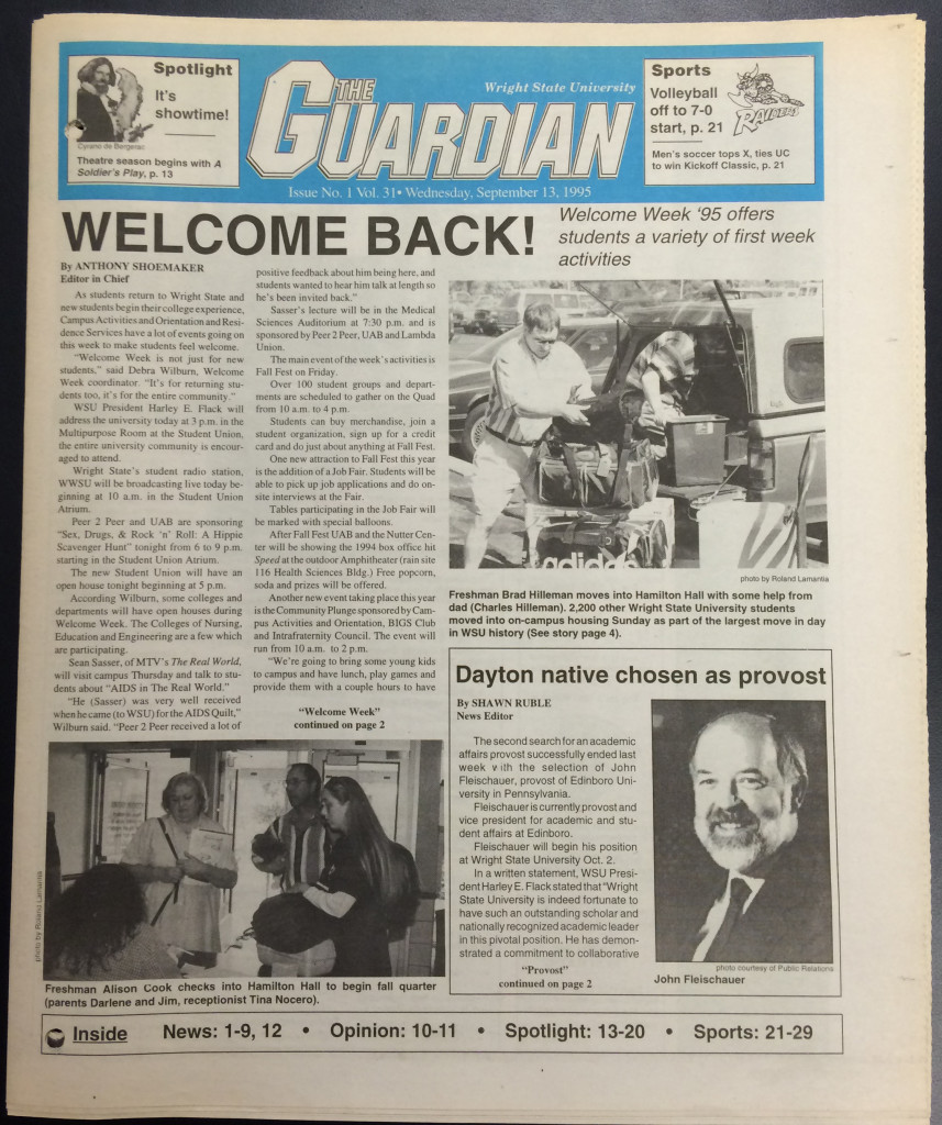 WSU Guardian, 13 Sept. 1995, p. 1