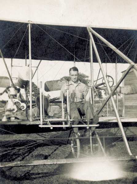 Kenneth Whiting seated in Wright B Flyer, 1914 (photo # ms1_20_8_4)
