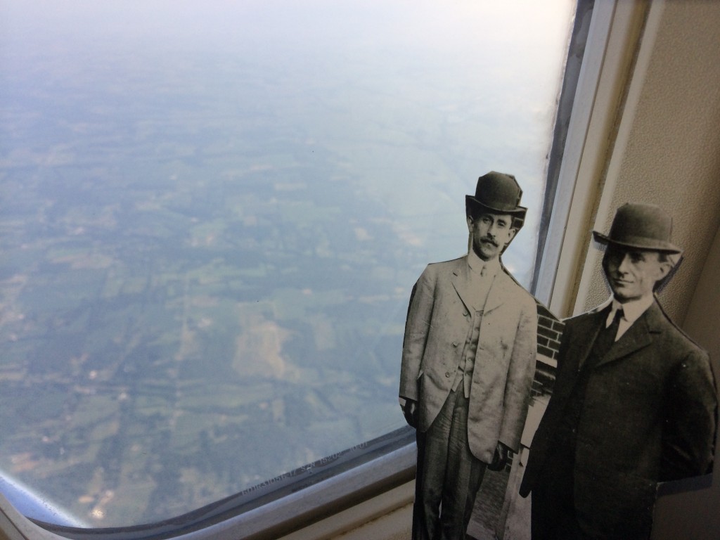 Orville and Wilbur flying high en route to Washington, DC, Aug 9.