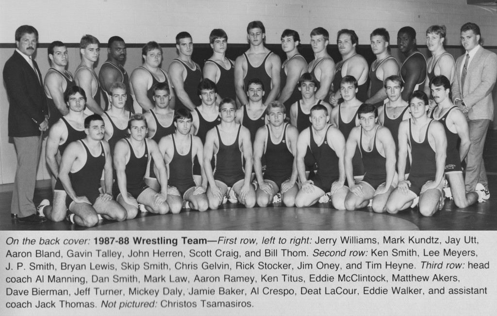 WSU Wrestling Team, 1987-1988
