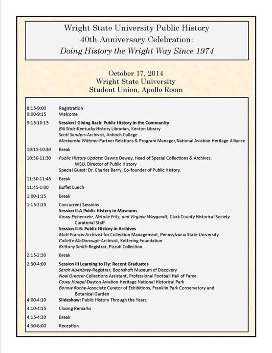 Symposium schedule