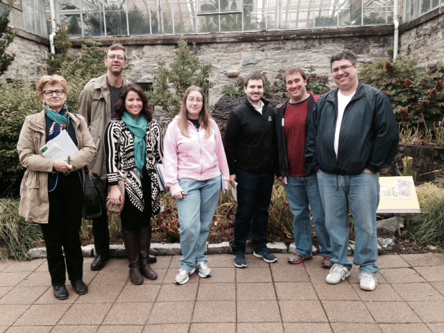 Public History students at Franklin Park Conservatory, Oct. 4, 2014.