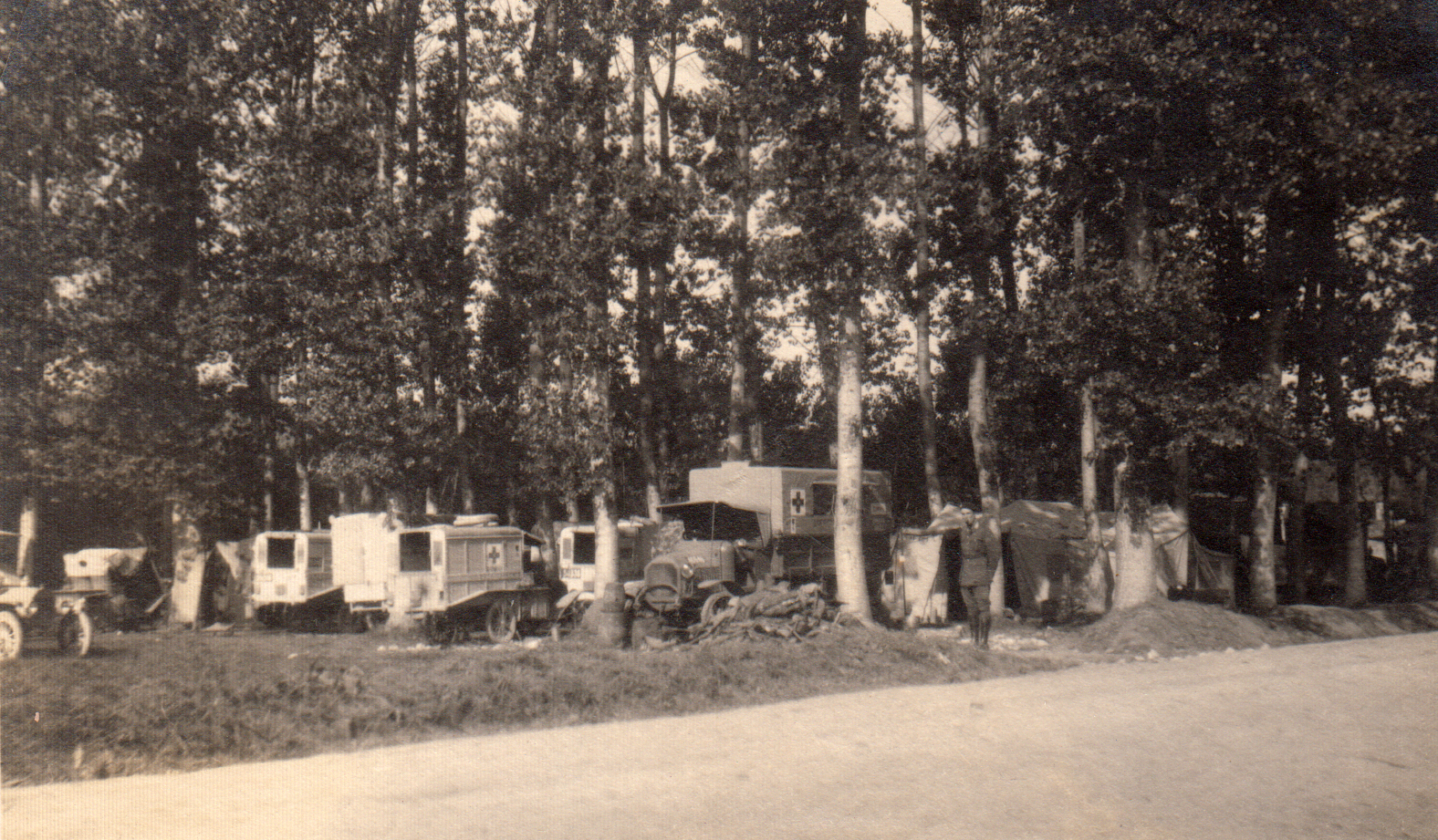 Hiding Ambulances in Vassigny, 1918