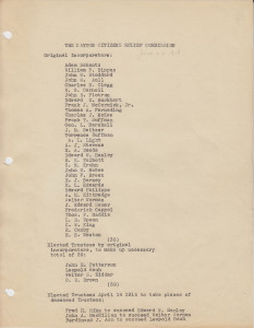 Dayton Citizens Relief Commission, list of original incorporators. From the Miami Conservancy District Records (MS-128), Box 1, File 2. (click to enlarge)