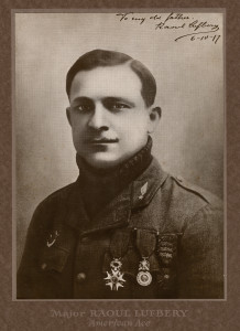 Portrait of Raoul Lufbery, June 1917 (from MS-502 Raoul Lufbery Collection)