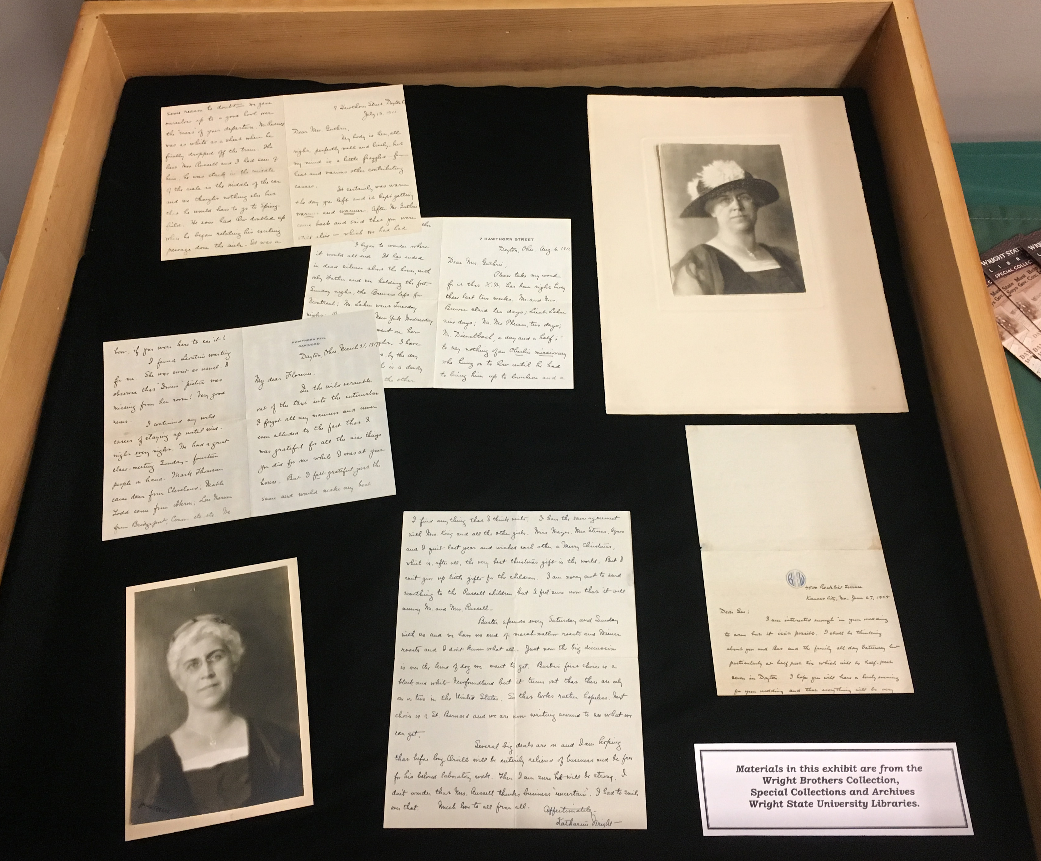 Katharine Wright correspondence, WSU Special Collections & Archives