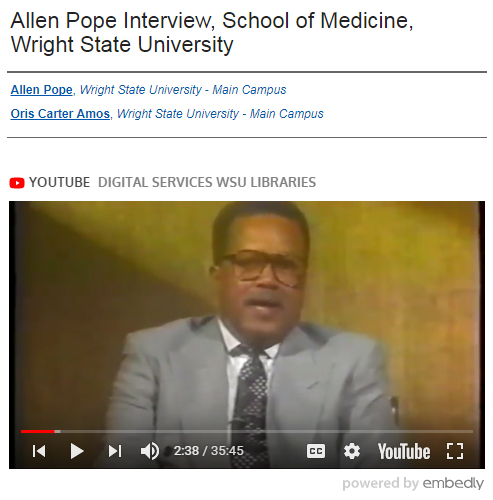 Interview with Allen Pope, School of Medicine