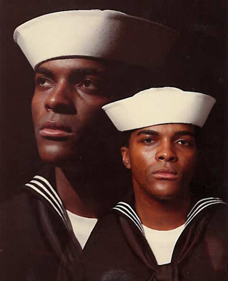 Willie J. Moncree, Jr. in U.S. Navy uniform, circa 1987