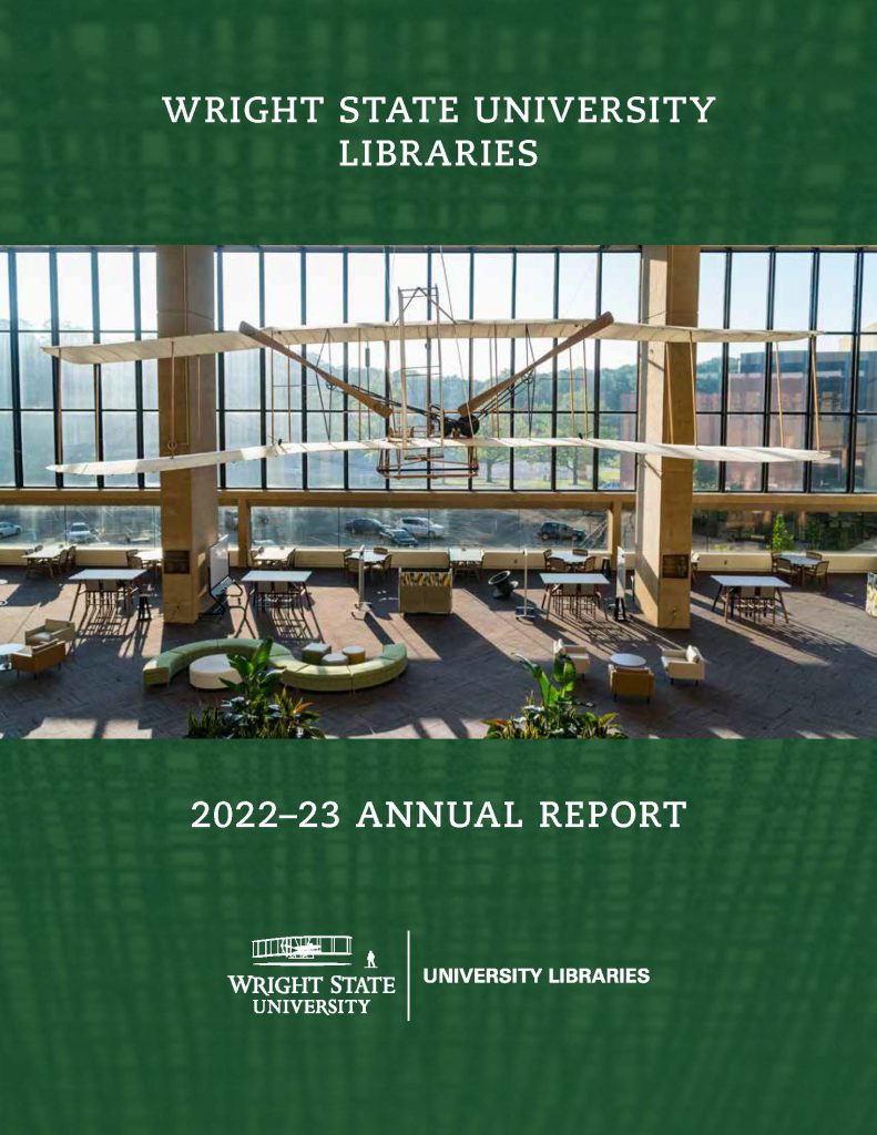University Libraries Annual Report 2022 - 2023 Cover Image